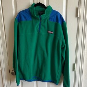 Vineyard Vines Green and Blue Pullover Fleece